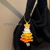 Colgante de árbol de Navidad ~ campana terminada tejida a crochet de lana Decoraciones navideñas regalo creativo de vacaciones bolsa colgante para coche colgante