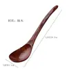 Estilo Japonês Criativo Casco de Tartaruga de Madeira Colher de Madeira Antiderrapante Cabo Longo Cortada à Mão Colher de Sopa Madeira Maciça Colher Curva Utensílios de Mesa Domésticos