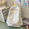 Mochila Casual Versátil de Estilo Japonês Coreano Grande Capacidade Bolsa Escolar para Estudantes do Ensino Fundamental e Médio