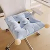 Almofada de Cadeira Estilo Medieval Francesa Almofada de Tatami Futon Almofada de Cadeira de Jantar Almofada para Assento Sedentário de Escritório Almofada para Glúteos de Estudante Espessada