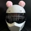 Decoración para Casco Orejas de Conejo Redondas 1 Par de Lindas Decoraciones para Casco Orejas de Gato Caballero Motocicleta Accesorios para Motocicleta