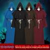 Fantasia Cosplay de Halloween Túnica de Monge Medieval fantasia de Mago terno de Sacerdote