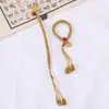 Novo Estilo Chaveiro Artesanal Nó de Milho Nó Cauda de Fênix Fivela de Anel Ajustável Capa de Celular Lanyard Colorido Atacado