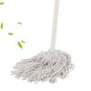 Fregona de cabeza redonda con mango de madera antigua, fregona de algodón, fregona de algodón, propiedad de la limpieza del hogar, fregona absorbente de madera húmeda y seca