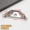 Colgador de Acero Inoxidable al por Mayor Código Código de Hierro Niquelado Ángulo Fijo de Tres Lados Conector para Muebles Triángulo Blanco Pintado Escuadra de Esquina de Cama