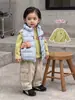 Chaleco de plumón cálido de invierno para niños, estilo invernal para niños pequeños, estilo coreano súper elegante, chaleco de plumón de pato blanco al 90%, ropa infantil coreana