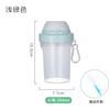 Vaso Batidor Transparente de PP con Báscula para Fitness 500ml Portátil de Plástico Vaso Grande de Agua Vaso para Proteína en Polvo Batido Portátil