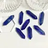 8X31mm Venta al por mayor del fabricante Ágata Amatista Ojo de Tigre Piedra Hexagonal de Doble Punta Piedra Suelta Accesorios para Collares DIY