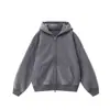 Moletom Cardigan com Capuz de Veludo Outono e Inverno Retrô Americano Jaqueta Solta Unissex Estilo Retrô Transfronteiriço