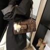 Bolso de mano de lana Advanced Sense Niche para mujer, estilo retro, moderno, de hombro, combinable, para el trabajo, 2024