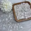 Cristal Blanco Natural de Punta Única Exquisitos Accesorios de Joyería Versátiles