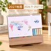 Calendario Personalizado del Año de la Oveja 2027 con Tu Propio Diseño, Creativo Calendario Mensual de Madera con Logo Personalizado para Publicidad Empresarial