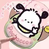 Alfombrilla de ratón con reposamuñecas, diseño de Pochacco, linda goma para palma de oficina, soporte de escritorio para niñas, alfombrilla de ratón personalizada