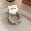 Goma para el pelo plisada de alta elasticidad estilo coreano para mujer, simple, suave y delicada con el cabello, elegante banda para el pelo