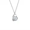 Nuevo Collar de Luna con Gato y Flores Estilo Coreano para Mujer, Cadena de Clavícula de Cobre Personalizada de Lujo Ligero, Gama Alta Nicho Estilo Ins