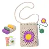 Paquete de Materiales de Ganchillo Más Vendidos Transfronterizos Lana Flores en Maceta Hechas a Mano Adornos DIY Regalos Navideños Tejer Tejido a Mano