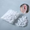 Funda Desechable para Orejas Sopa de Champú Teñido de Cabello Agujeros en las Orejas Impermeable Anti-Suciedad Cubierta para Orejas Cubierta de Plástico para Orejas