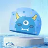 Toucas de Natação Infantis para Meninos e Meninas, Toucas de Natação de Silicone Que Não Apertam a Cabeça, Impermeáveis, Tamanho Grande, Toucas de Natação com Desenhos Animados Fofos Atacado