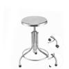 Taburete redondo elevable en espiral de acero inoxidable taburete venta al por mayor polea oficina taller taburete de trabajo