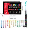 Marcadores Acrílicos Líquidos Directos, Plumas de Graffiti de Colores Apilables, Amplia Gama de Colores, Arte Estudiantil, Plumas de Dibujo con Punta Suave para Manualidades Infantiles