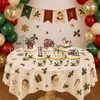 Banner de Aniversário Temático de Conto de Fadas de Natal Transfronteiriço, apresentando elementos de trem e cavalo de madeira, para festas, banners de alfabeto, toppers de bolo e arranjos decorativos