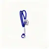 Chaveiro de Nylon Trançado de Camada Dupla Acessórios Cordão para Bolsa Mosquetão Boneca de Pelúcia Corrente para Celular Cordão Pingente Acessórios