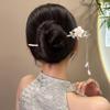 Vintage De Madeira Hairpin Estilo Antigo Simples Bola De Cabelo Headwear Sentido Fada Cabelo Disco Headwear Elegante Hanfu Grampo De Cabelo
