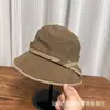 Chapéu de Pescador Minimalista Color-Blocking Estilo Japonês para Mulheres, Primavera e Verão, Emagrecimento Facial, Chapéu Bucket Casual Versátil, Proteção Solar para Viagem, Chapéu de Sol de Aba Larga