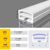 Fita de luz de silicone LED emissão frontal luz linear embutida manga de silicone flexível calha de luz à prova d'água para exterior retardante de chamas