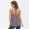 Novo Colete Solto para Roupas de Yoga, Cobertura Feminina Respirável com Toque Gelado de Nylon para Corrida e Esportes Fitness 12126