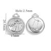 Acero Inoxidable Personalidad Impermeable Doce Constelaciones Oro de 18K Colgante Pulsera Collar Accesorios Acero Titanio DIY Joyería Colgante