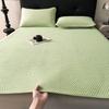 Clase A Grado Madre e Hijo Frijol Fresco Alfombrilla Redonda Juego de Tres Piezas Verano Seda de Hielo Alfombrilla de Aire Acondicionado Suave Lavable para el Hogar