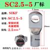 SIKF SC especificación de alambre con núcleo JGK con boca de observación para asomarse terminal de cableado de cobre prensado en frío terminal terminal de orejeta de cable de cobre