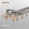 Deyu fabrica rieles para cortinas de aleación de aluminio ultradelgados personalizados, rieles rectos para ventanas flotantes, rieles para cortinas lisos y silenciosos, venta al por mayor