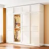 Armario de acero con puerta corredera, armario de almacenamiento de pie a prueba de polvo, armario de almacenamiento de armario con puerta corredera de persiana, armario con puerta corredera