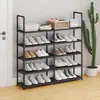 Produto Popular de Exportação do Sudeste Asiático: Sapateira Simples de Múltiplas Camadas, Organizador de Armazenamento, Prateleira Multifuncional, Tubo de Aço Tecido Não Tecido Sapateira Minimalista