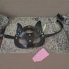 Máscara de olho de raposa SM de couro, bola de cosplay flertando, máscara de cosplay, brinquedos sexuais, geração de atacado