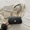 Outono 2026 Nova Bolsa de Corrente Acolchoada com Diamantes Bolsa Bordada com Linha para Mulheres Bolsa de Ombro Único Textura de Alta Qualidade Pequena Bolsa Quadrada Versátil Pequeno Estilo Chanel