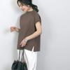 Estilo Japonês e Coreano 2026 Verão Nova Camiseta Feminina de Algodão de Manga Curta com Fenda Lateral, Top Pulôver de Gola Redonda Cor Sólida para Mulheres, 9 Cores