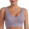 Ropa interior para mujer Fitness Running A prueba de impactos Talla grande Sujetador deportivo Almohadillas Profundas en U Sin Aro de Acero Reúne Chaleco Deportivo de Yoga