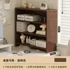 Estante de livros para uso doméstico, prateleira de armazenamento, estante de exposição aberta, pequena estante de mesa autoportante, prateleira de armazenamento simples, prateleira de armazenamento multicamada