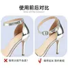 Tacones altos, zapatos planos, sandalias, zapatos con cordones, correas en el tobillo, correas extendidas, instalación sin pegamento, reemplazo y fijación de correas de zapatos