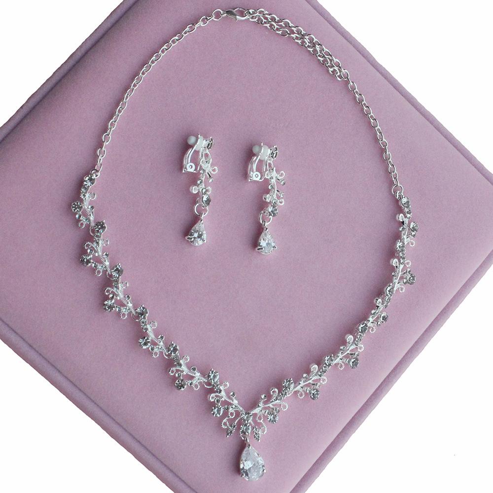 新娘皇冠三件套　新娘头饰三件款