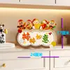 Cinco Bendiciones Vienen a Mi Hogar: Los caquis simbolizan la buena fortuna. Piezas Decorativas para Gabinete de Entrada, Gabinete de TV para Sala de Estar y Puerta de Entrada. Regalo de inauguración