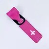Etiqueta de equipaje de avión, etiqueta antipérdida para equipaje de viaje, lista de identificación, envío de viaje, placa de identificación con nombre escrito