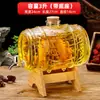Venta Directa de Fábrica Botella de Vino de Vidrio Jarra de Agua Fría con Grifo para Uso Doméstico Gran Capacidad Sellada Engrosada Empaque de Bebidas Botella Vacía
