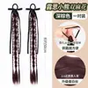 Peluca Trenzas Estilo Ballet Cinta Cola de Caballo Doble Peluca Oso Retorcido Trenza Retorcida Cabello Artificial Trenza Larga Cola de Caballo