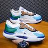 Sapatos Masculinos 2026 Novo Estilo Coreano Sola Grossa Couro Moda Tênis de Corrida Masculino Esportivo Casual Tendência Tênis Pai Masculino
