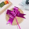 Lazo de película recubierta de aluminio grande flor de mano tirada a mano para coches de boda, flores y regalos, 50# venta al por mayor de fábrica.
