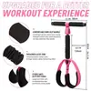 Banda de Resistencia con Pedal de Pie y Asa en T Mejorada con Funda Protectora, Entrenador de Abdominales, Piernas y Brazos